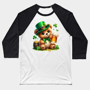 St Patricks Day Teddy Bear Baseball T-Shirt